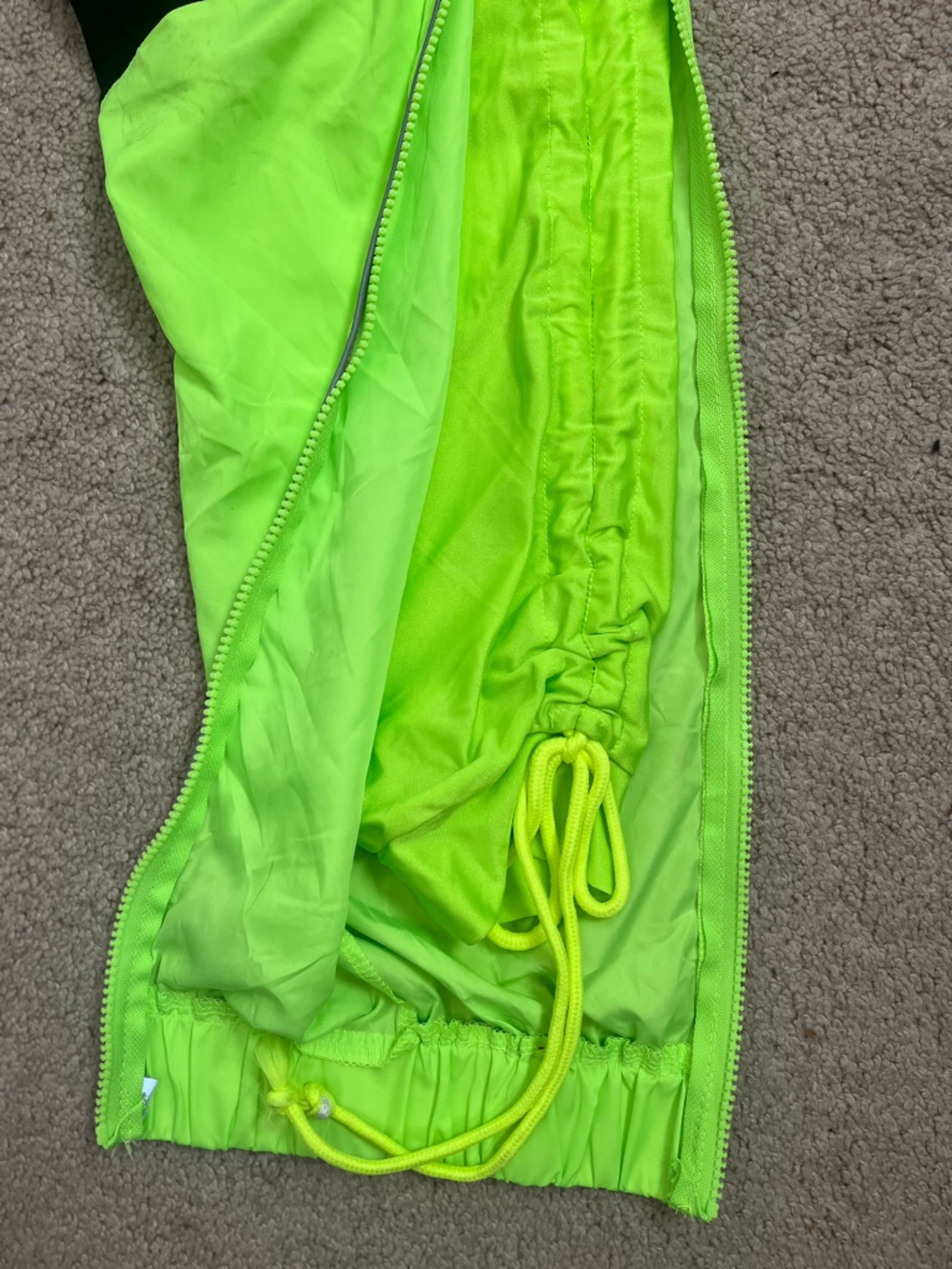 Retro Neon Colorblock Track Pants Joggers Womens Small Lined Y2K Athleisure NWT - Picture 4 of 11